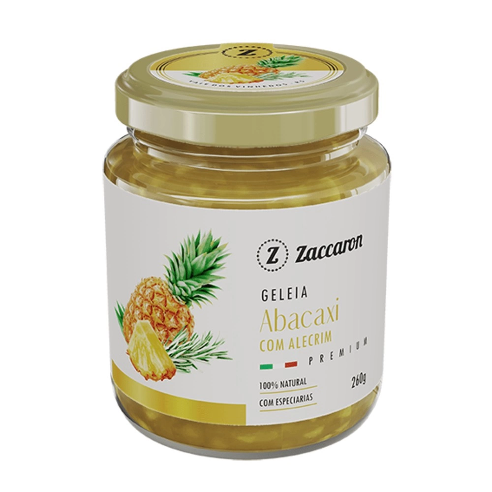 GELEIA DE ABACAXI E ALECRIM ZACCARON 260GR