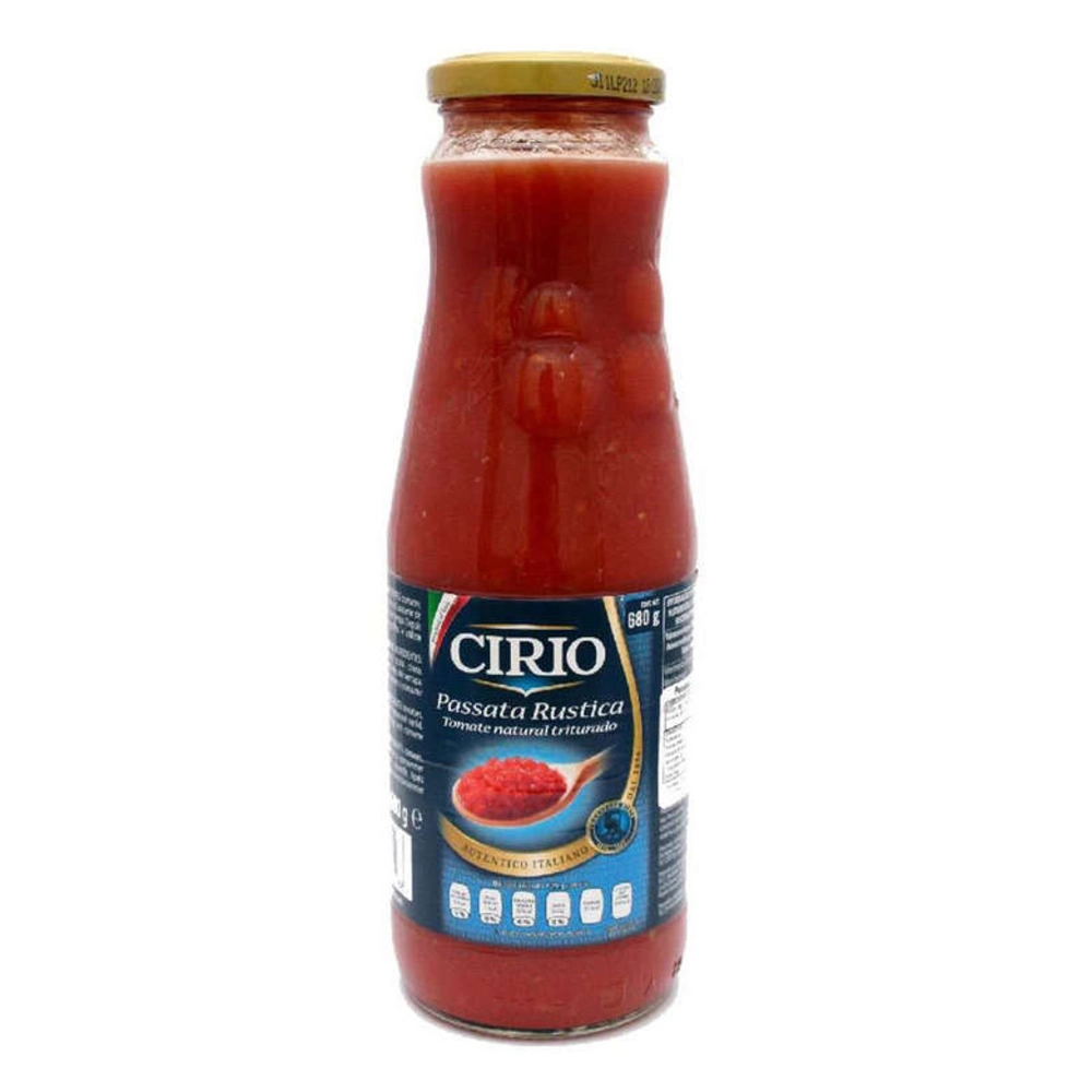MOLHO DE TOMATE CIRIO PASSATA RUSTIVA VIDRO 680G