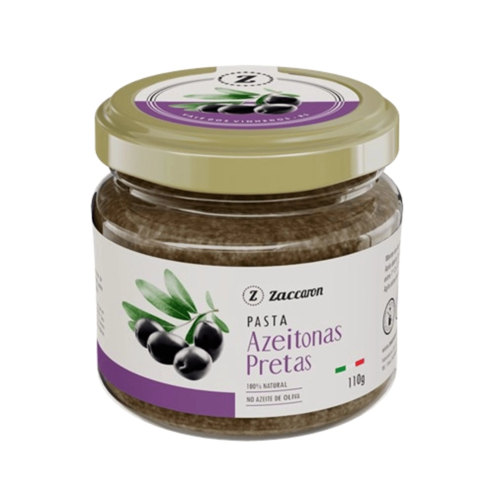 PASTA DE AZEITONAS PRETAS ZACCARON 110G