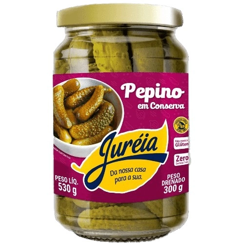 PEPINO CONSERVA JUREIA TOLETE VIDRO 300G