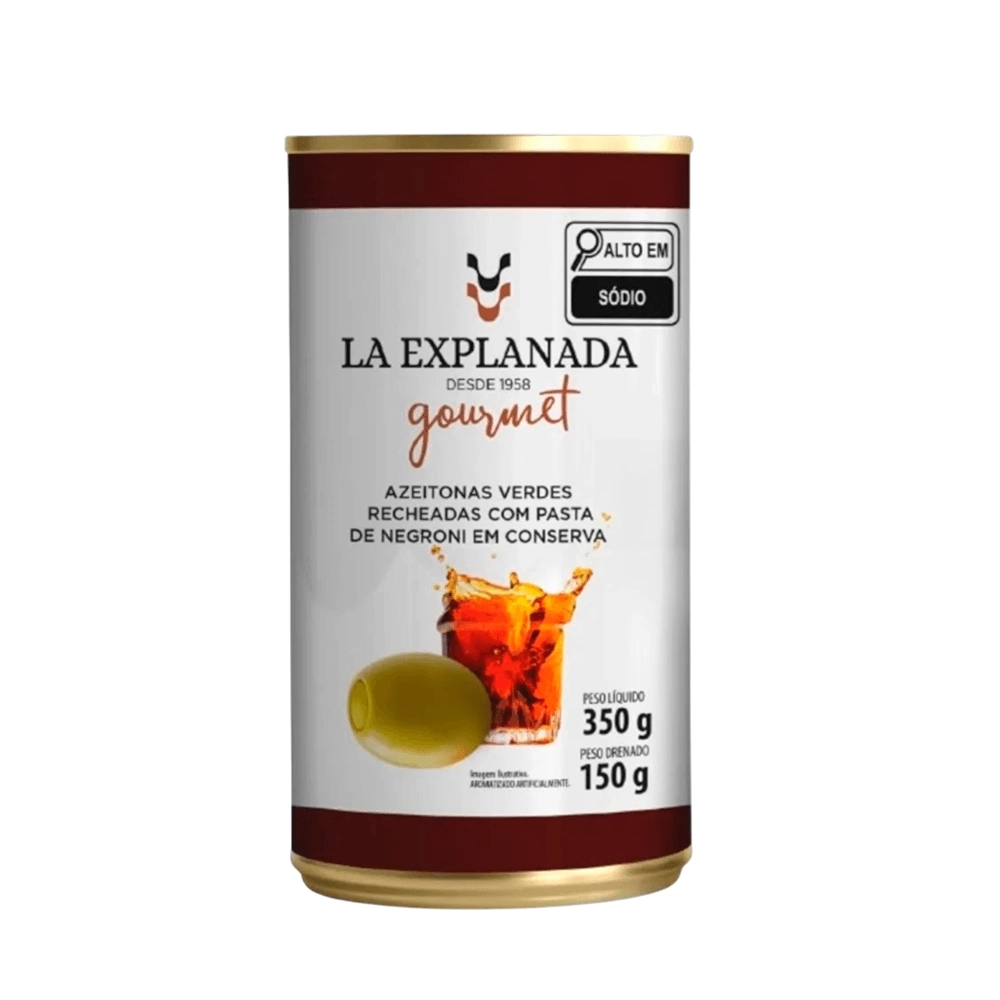 AZEITONAS RECHEADA NEGRONI LA EXPLANADA 150G