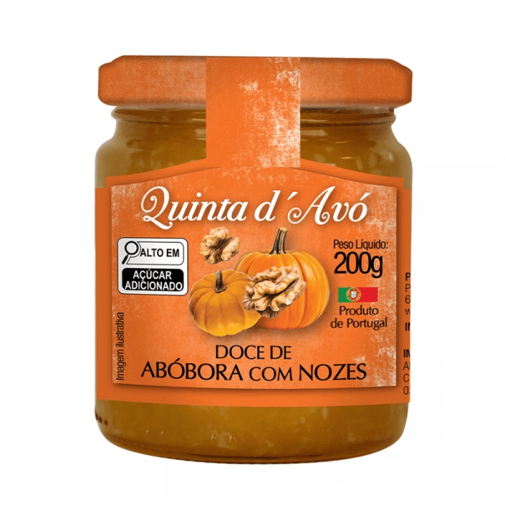GELEIA DE ABÓBORA COM NOZES 200G