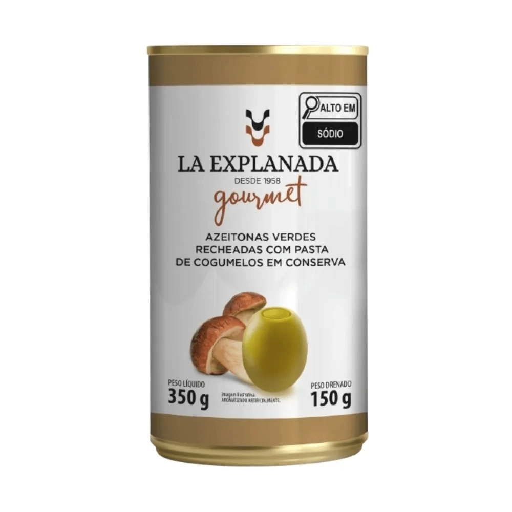 AZEITONAS RECH. COGUMELO LA EXPLANADA 150G